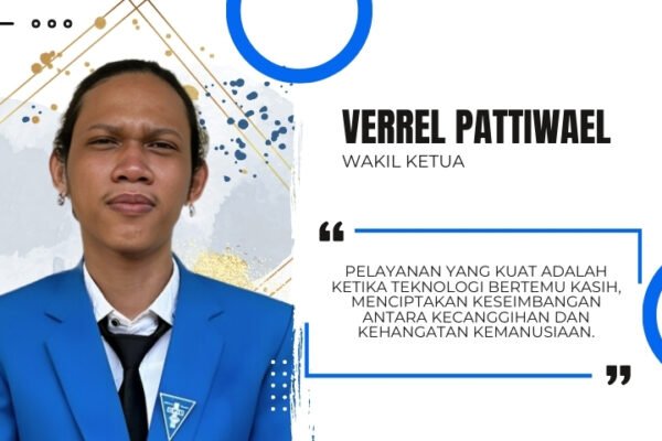 Potret Wakil Ketua Gerakan Pemuda GPIB Kinasih: Seorang pemuda dengan semangat memperlihatkan komitmen dan kepemimpinan dalam memajukan GP untuk pelayanan dan pertumbuhan spiritual yang signifikan.
