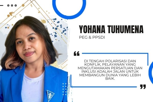 Pembicara memberikan ceramah menginspirasi tentang kehidupan rohani di seminar GPIB Kinasih.