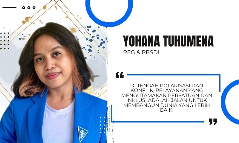 Pembicara memberikan ceramah menginspirasi tentang kehidupan rohani di seminar GPIB Kinasih.